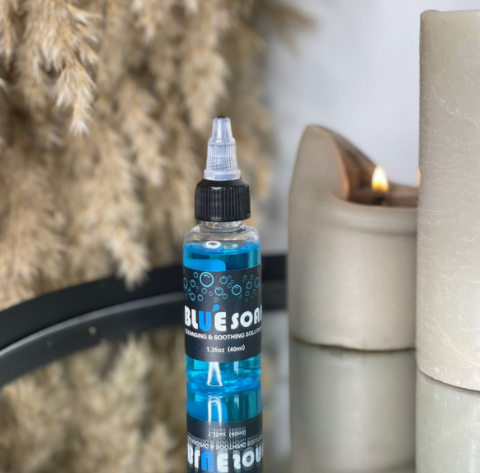 Savon bleu